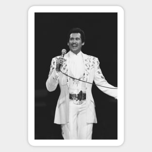 Wayne Newton BW Photograph Sticker